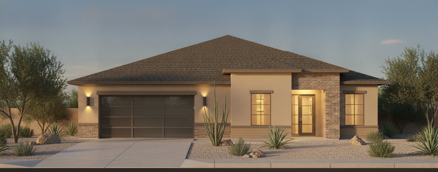 Dusk exterior rendering