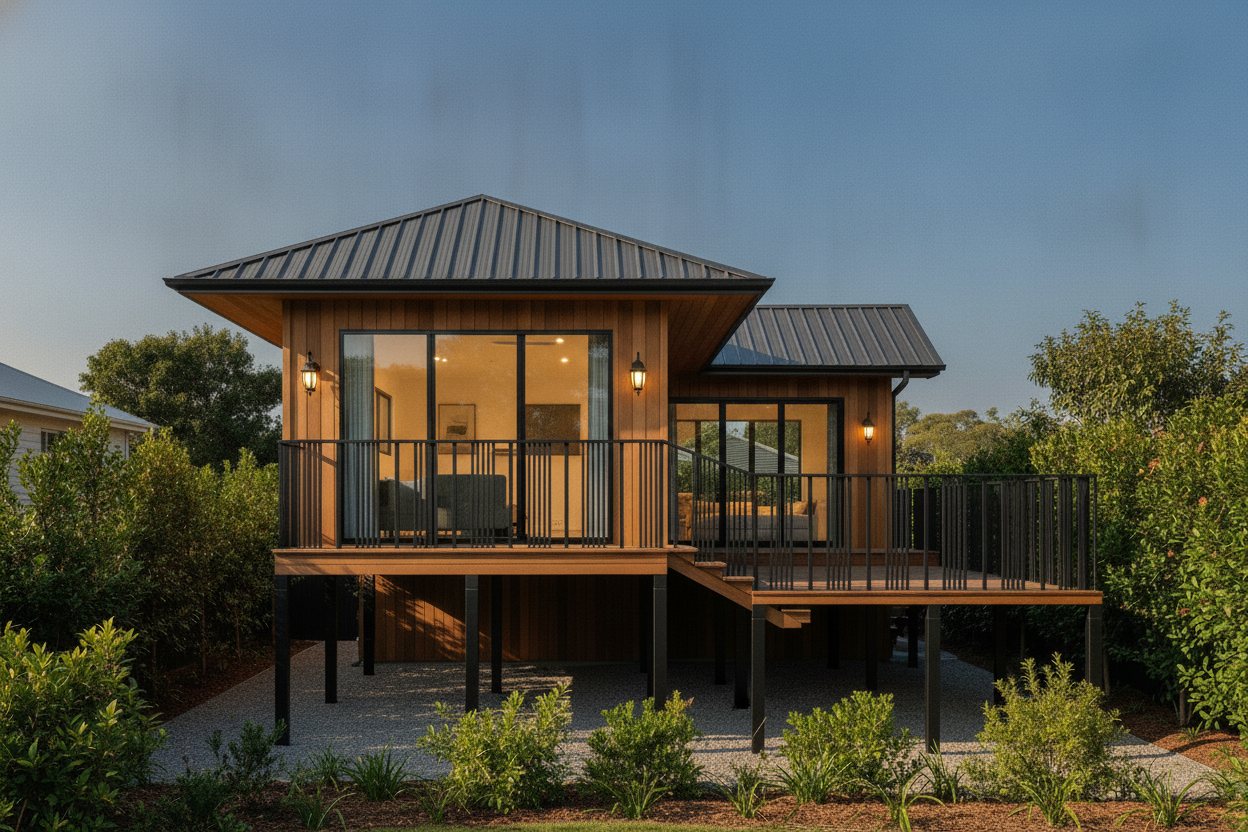 Dusk exterior rendering