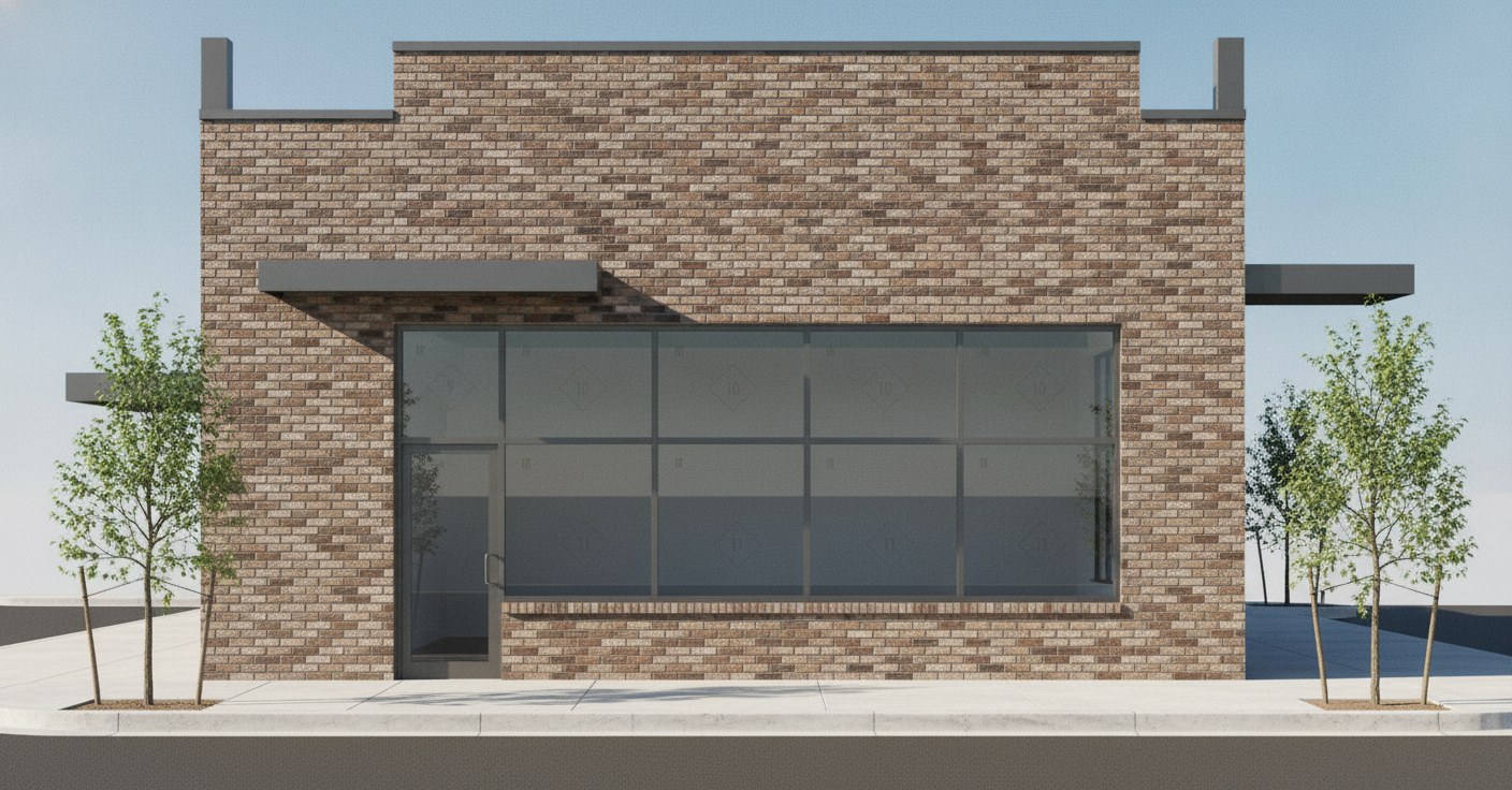 Exterior storefront rendering