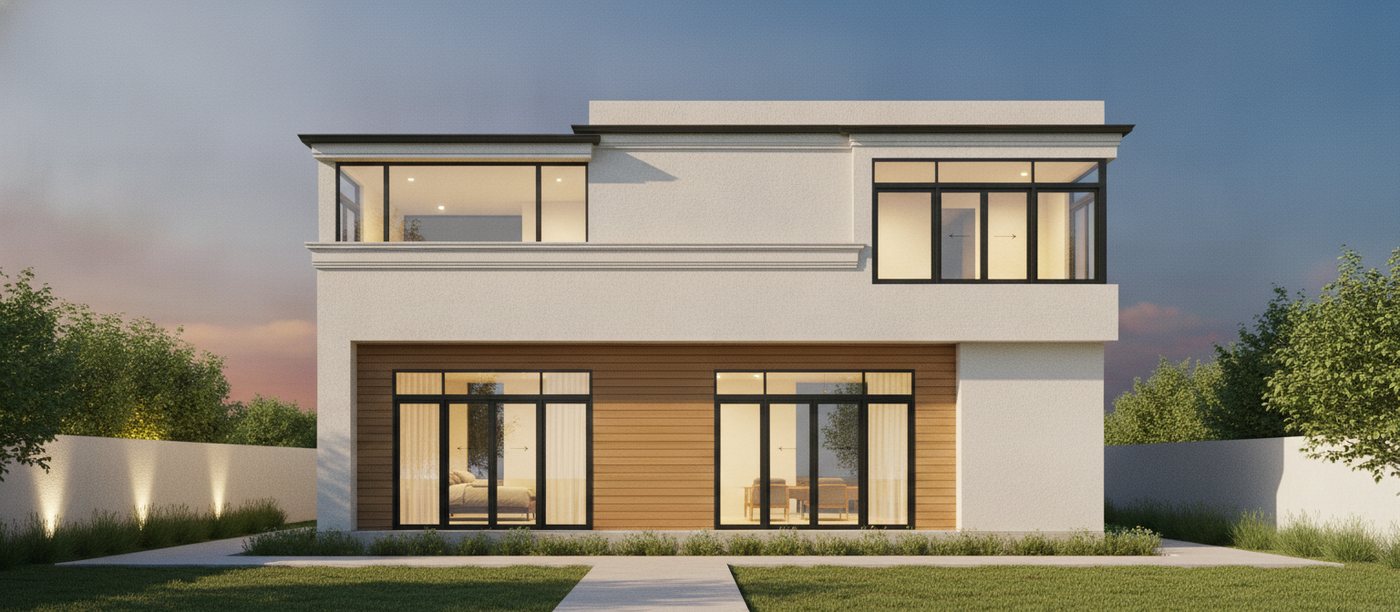 Dusk exterior rendering