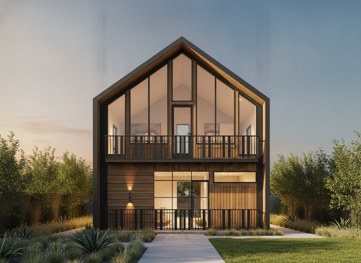 Dusk exterior rendering