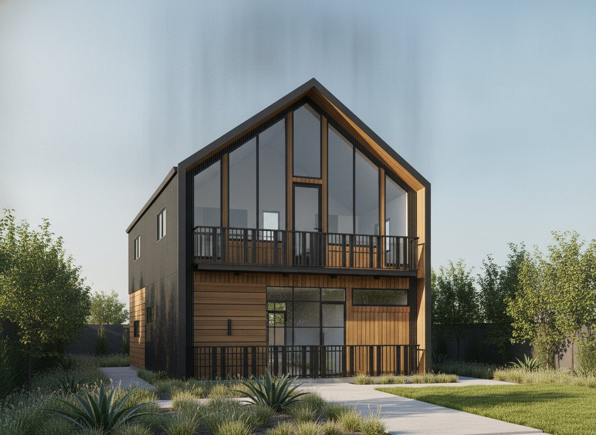 Three-quarter angle rendering